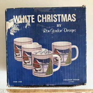 Vintage 80s Christmas Mugs